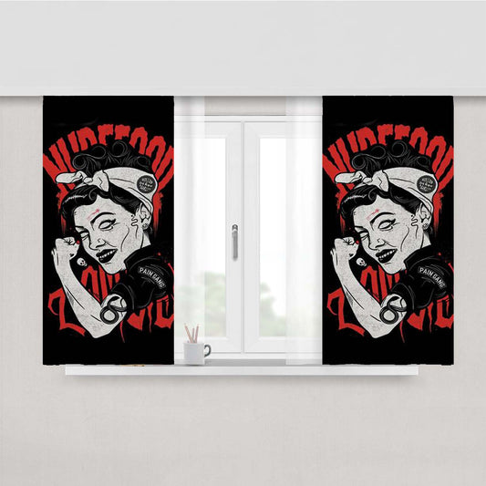 Pain Gang Peach Skin Window Curtains