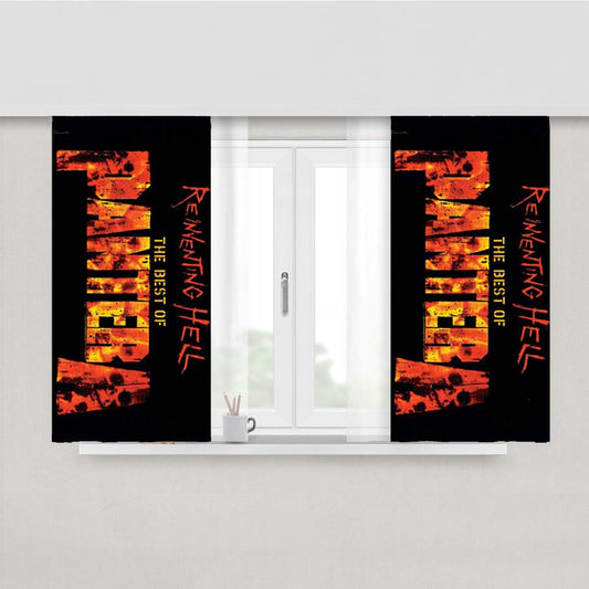 Pantera Reinventing Hell Peach Skin Window Curtains