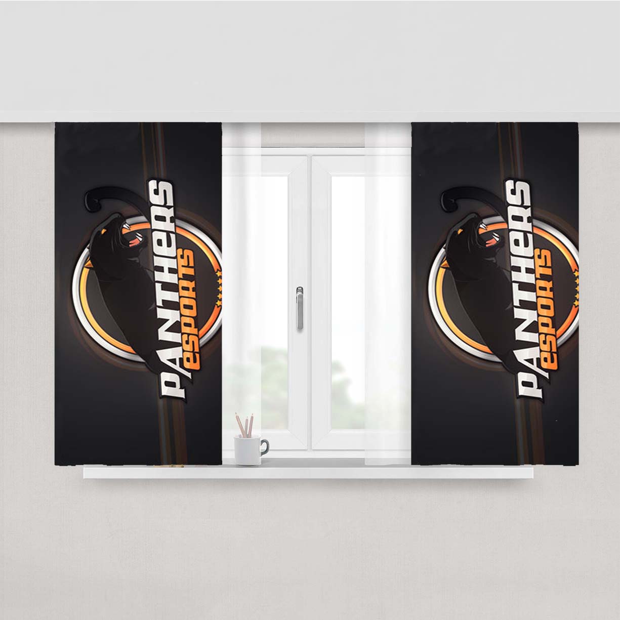 Panters Esports Peach Skin Window Curtains