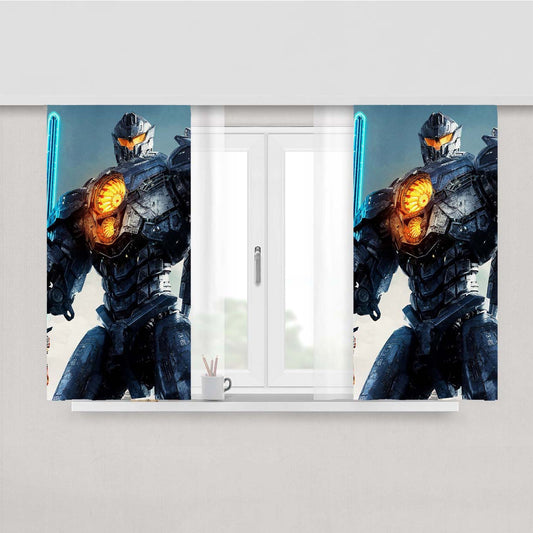 Pasific Rim Uprising Jeager Gipsy Avanger Peach Skin Window Curtains