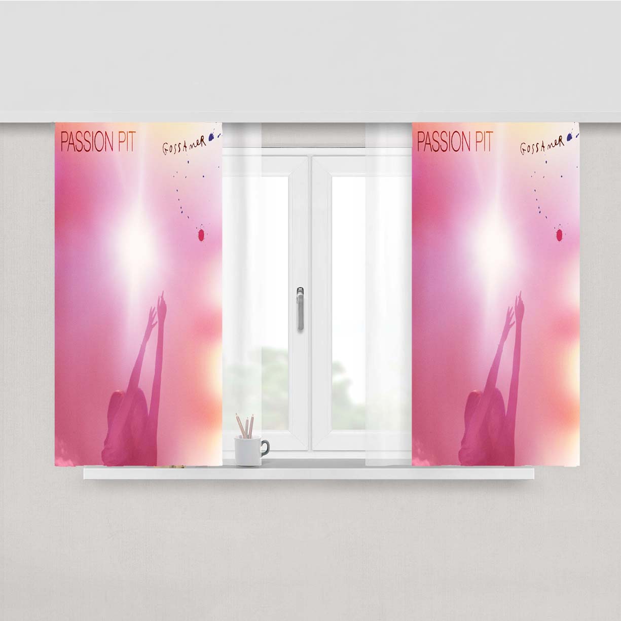 Passion Pit Peach Skin Window Curtains