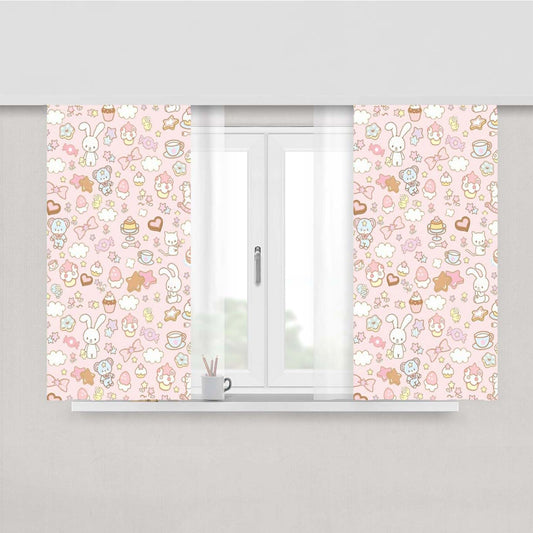 Pat Peach Skin Window Curtains
