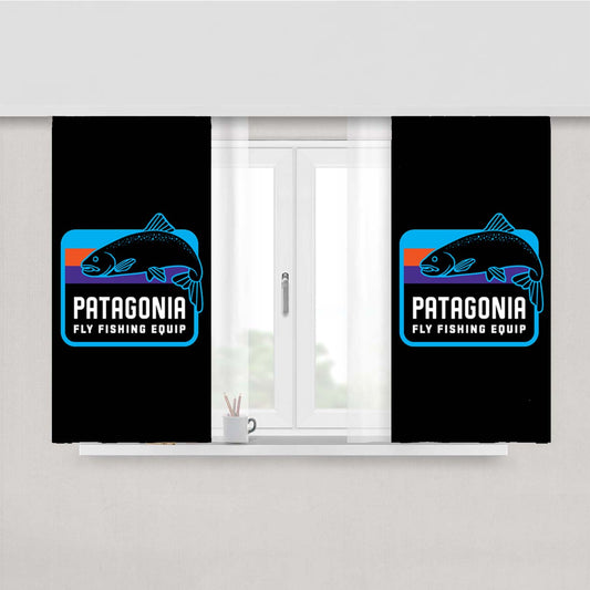 Patagonia Fly Fishing Equip Peach Skin Window Curtains