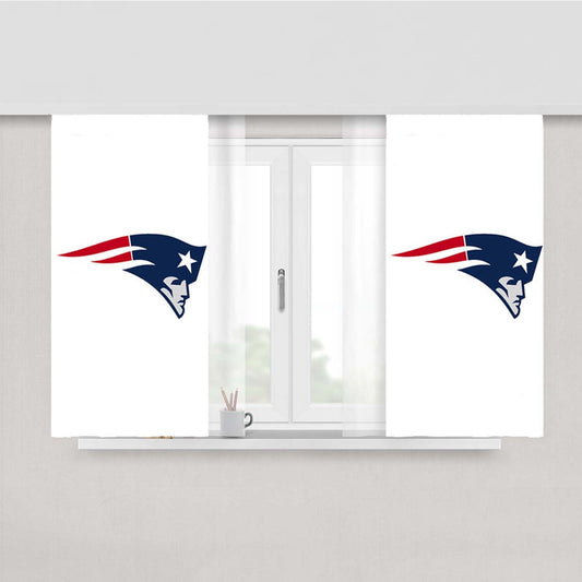 Patriots Logo Peach Skin Window Curtains