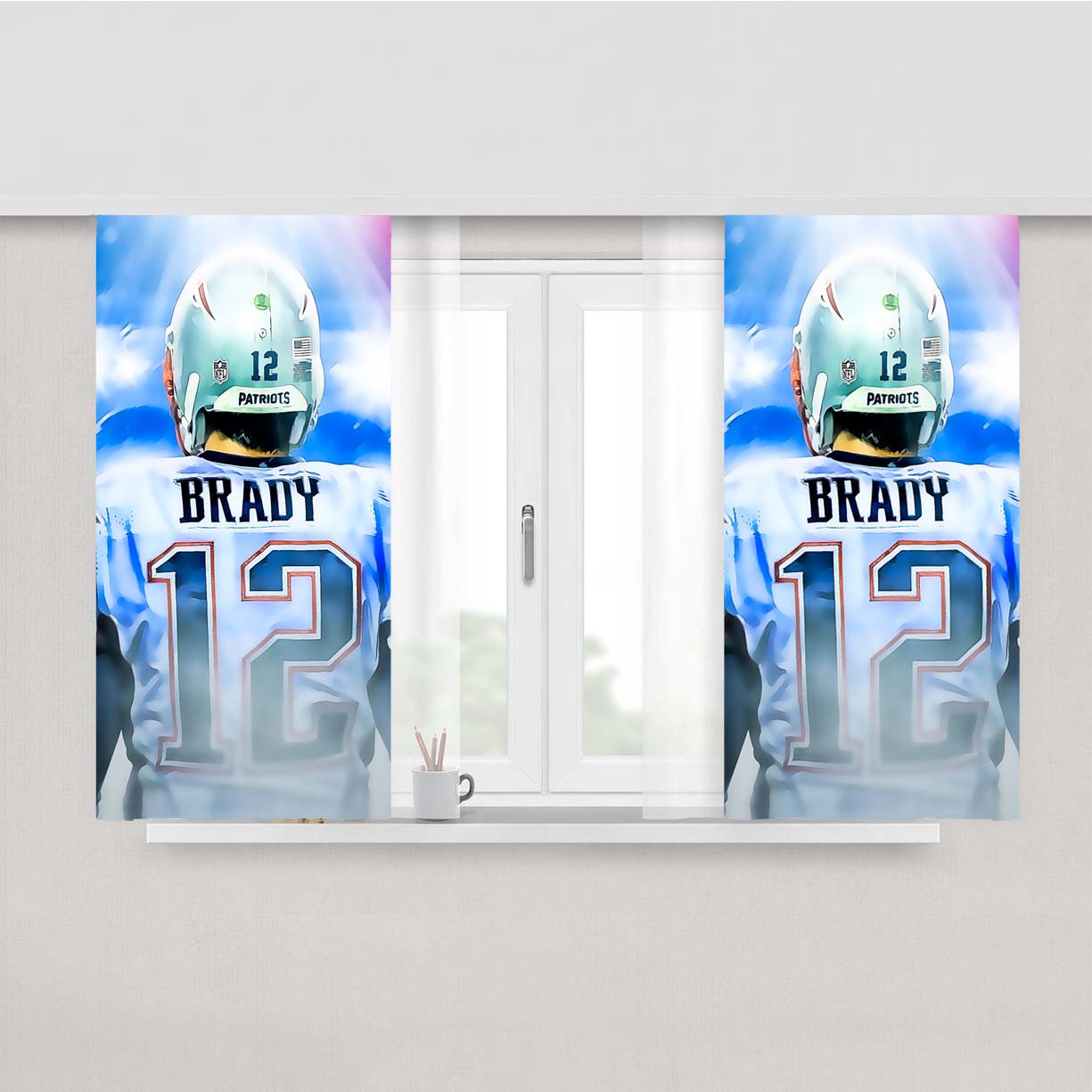 Patriots Super Bowl Wallpaper Li Wallpaper Brady Peach Skin Window Curtains