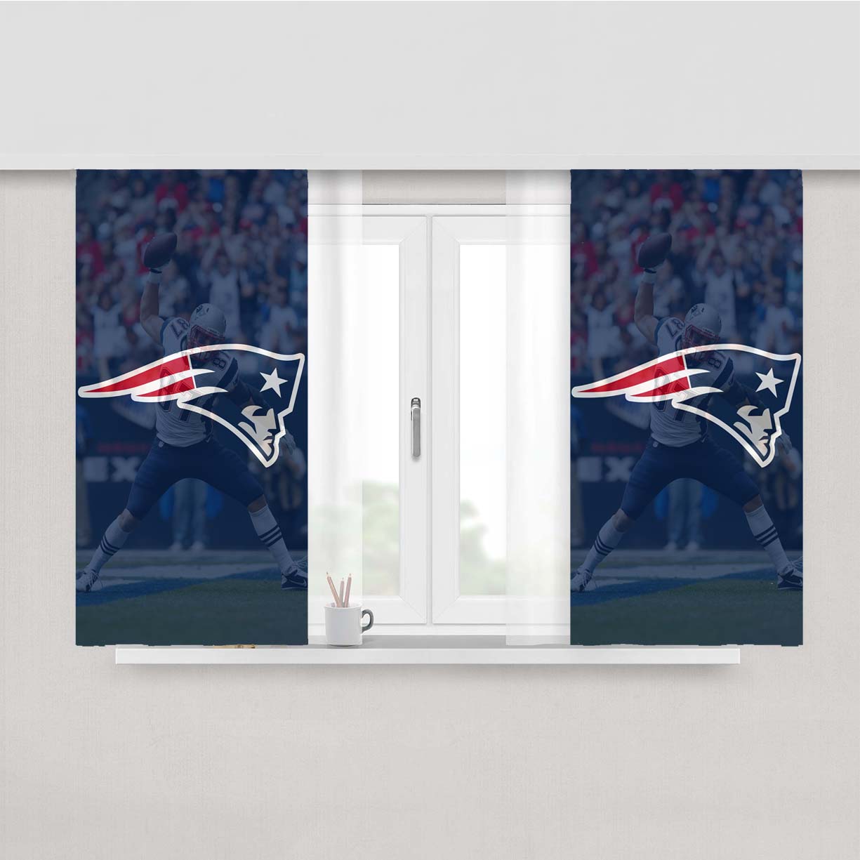 Patriots Super Bowl Wallpaper Li Wallpaper Logo Transparent Peach Skin Window Curtains