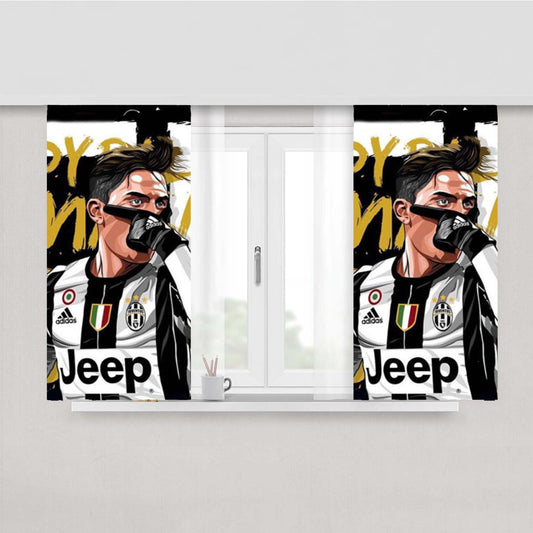 Paulo Dybala Peach Skin Window Curtains