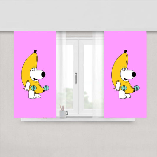 Peanut Butter Jelly Time Family Guy Peach Skin Window Curtains