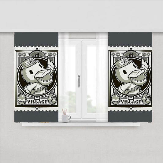 Pelican Postal Peach Skin Window Curtains