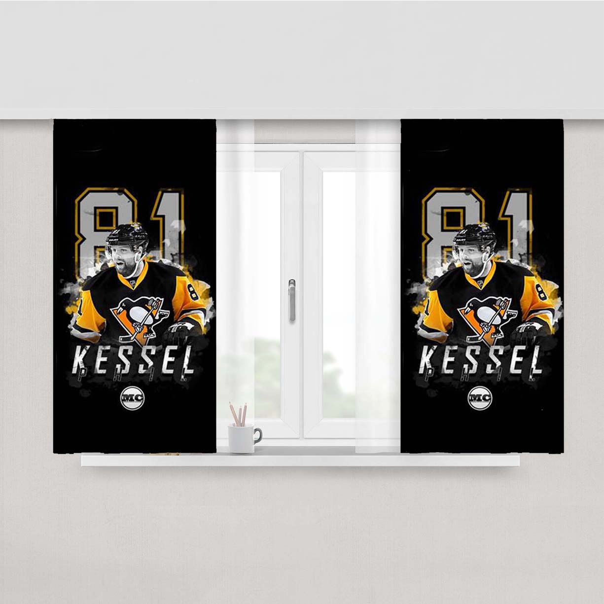 Penguins Kessel Phil Peach Skin Window Curtains