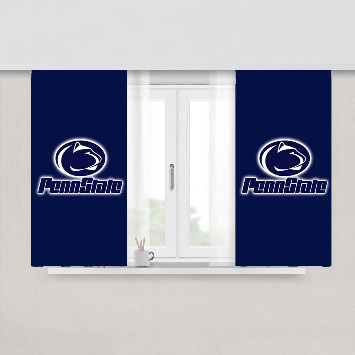 Penn State Peach Skin Window Curtains