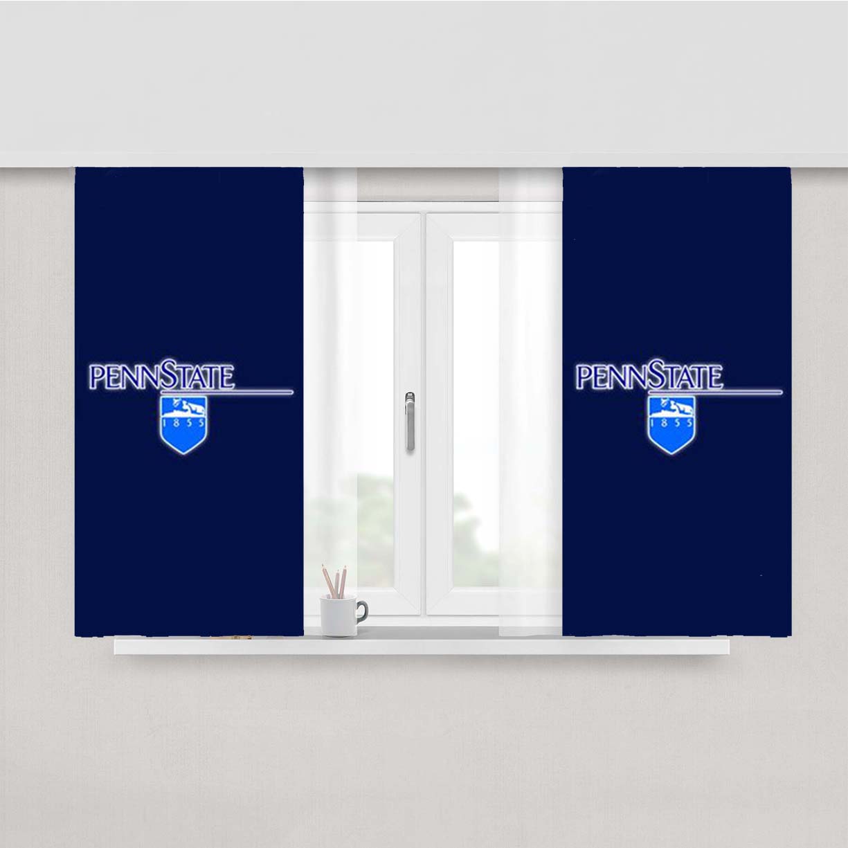 Penn State 1855 Peach Skin Window Curtains