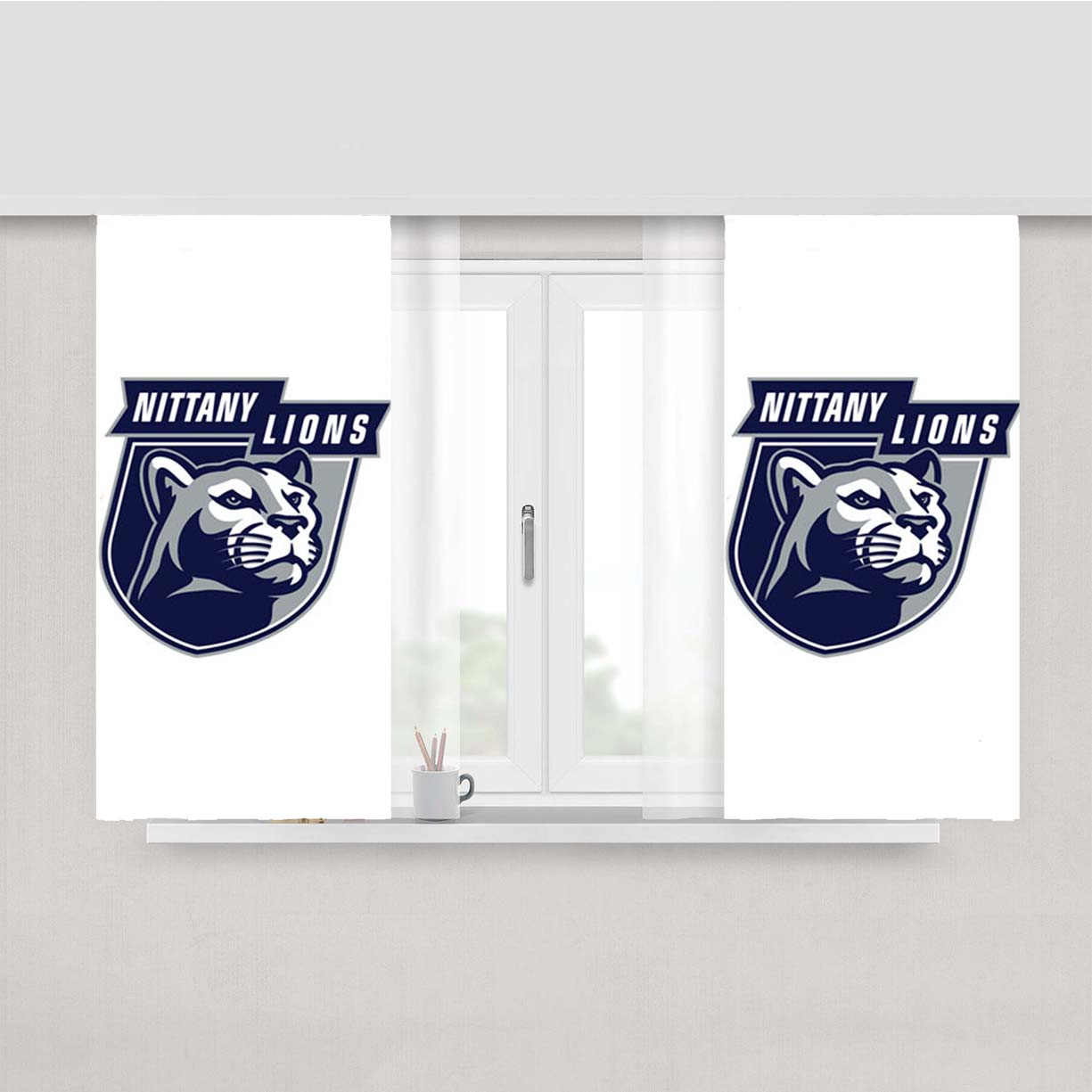 Penn State Nittany Lions Peach Skin Window Curtains