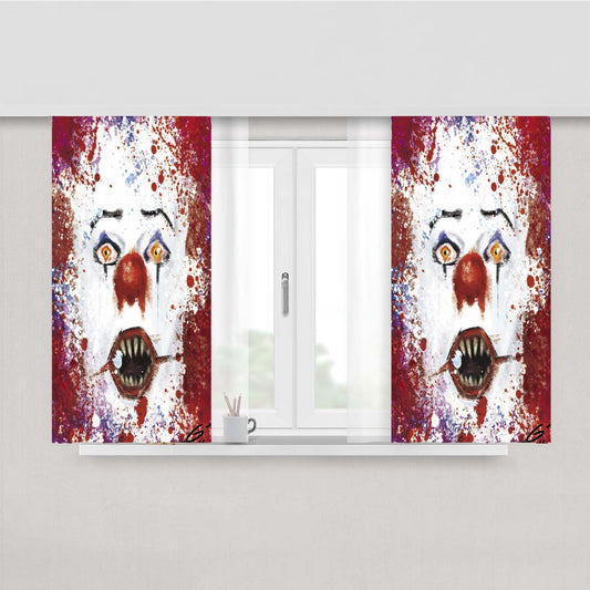 Pennywise The Dancing Clown It Peach Skin Window Curtains