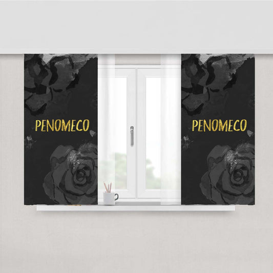 Penomeco Flower Peach Skin Window Curtains