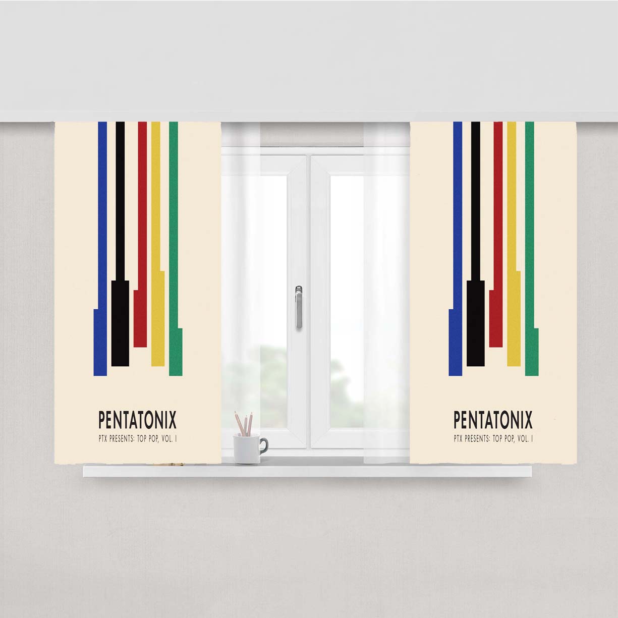 Pentatonix Ptx Presents Top Pop Vol 1 Peach Skin Window Curtains