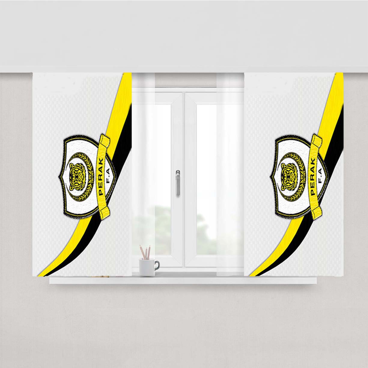 Perak Fa Peach Skin Window Curtains