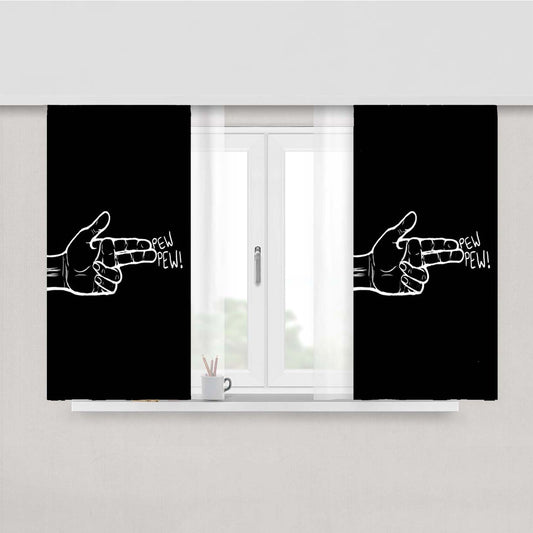 Pew Pew Peach Skin Window Curtains