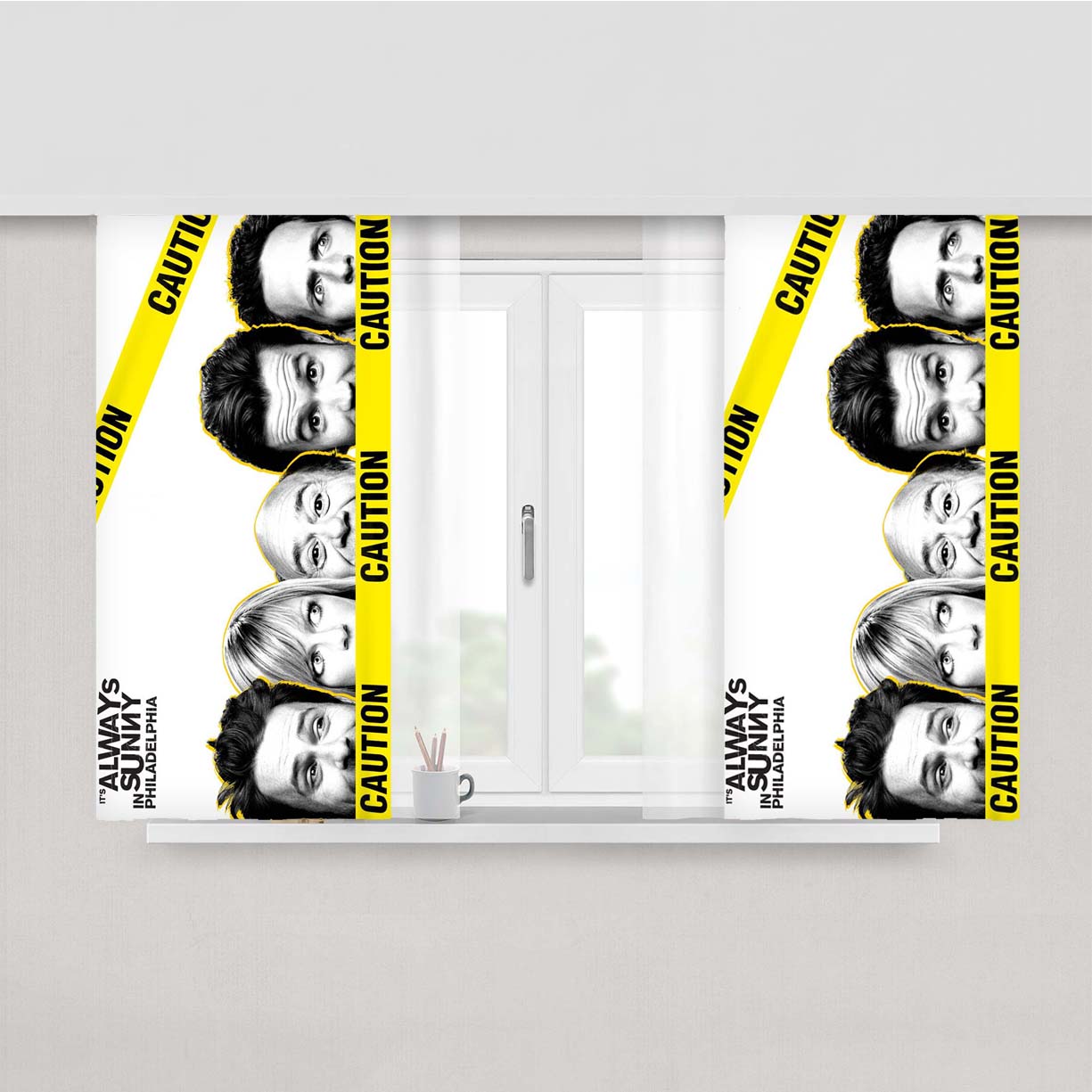 Philadelphia Movie Series Peach Skin Window Curtains