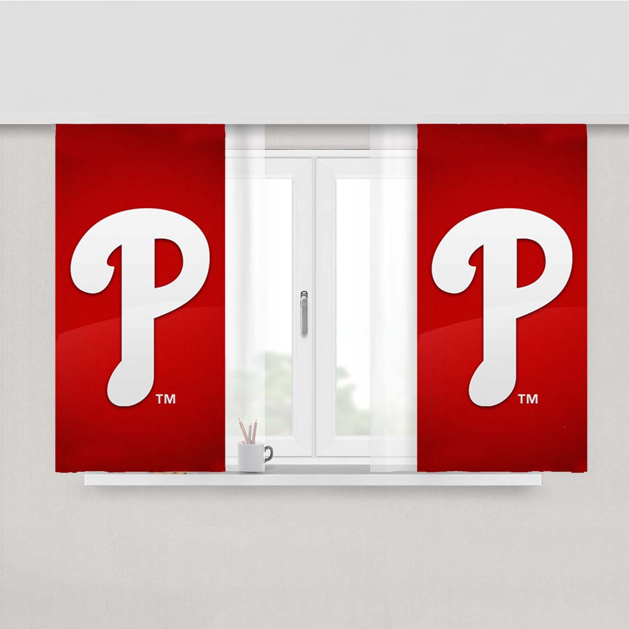 Phillies Peach Skin Window Curtains