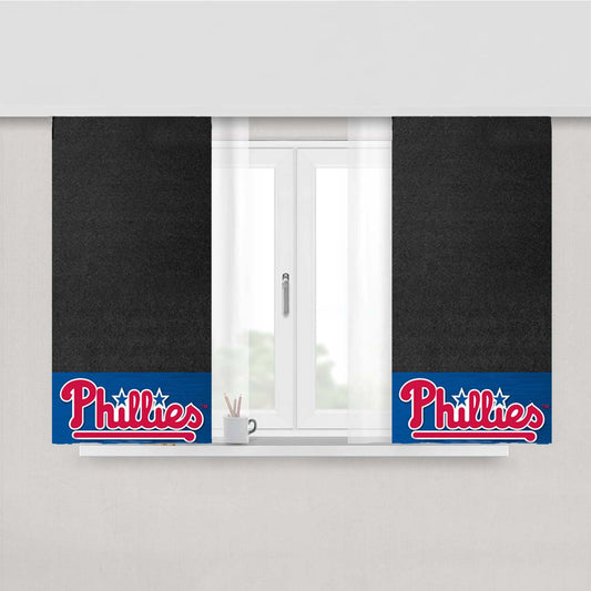 Phillies Flag Peach Skin Window Curtains
