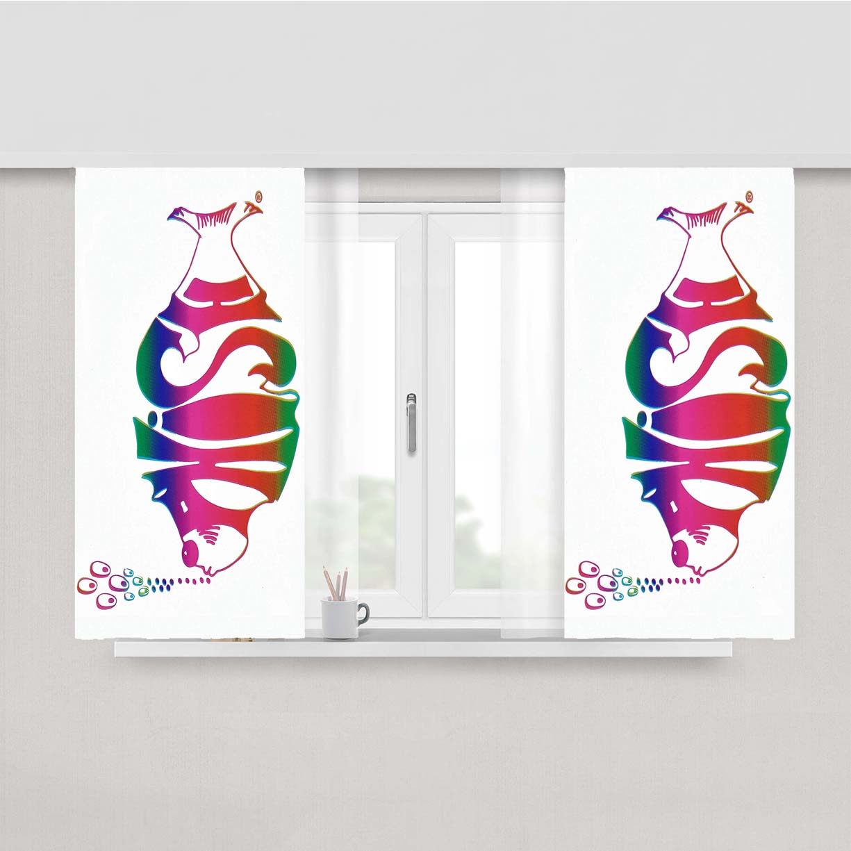 Phish Band Peach Skin Window Curtains