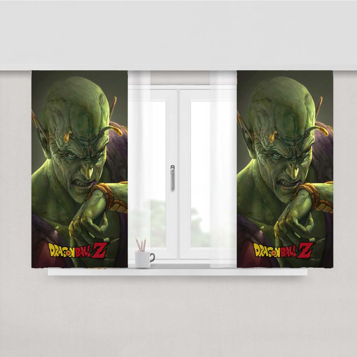 Piccolo Dragon Ball Z Peach Skin Window Curtains