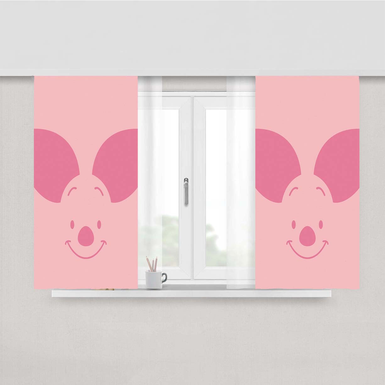 Pigleeet Peach Skin Window Curtains