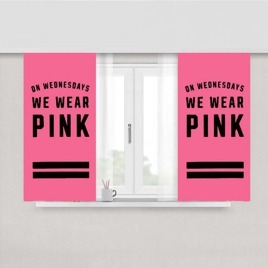 Pink Quote Wednesdays Peach Skin Window Curtains