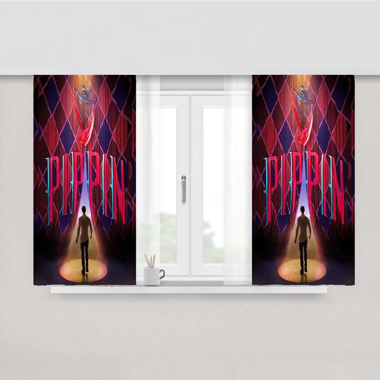 Pippin Broadway Musical Peach Skin Window Curtains