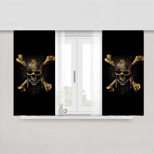 Pirates Of The Caribbean Dead Men Tell No T Peach Skin Window Curtains