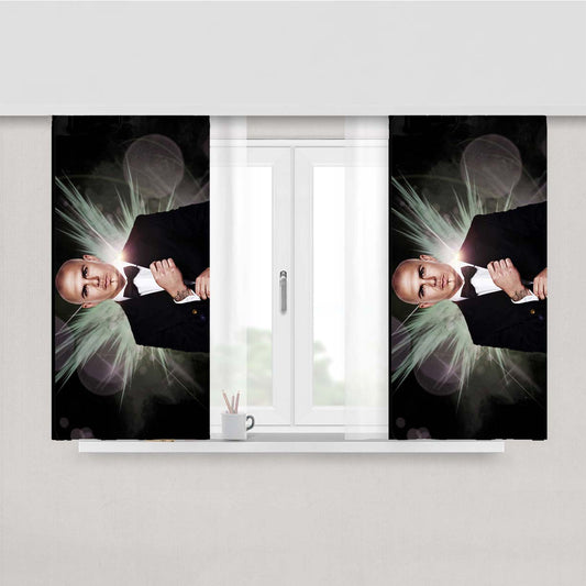 Pitbull Peach Skin Window Curtains