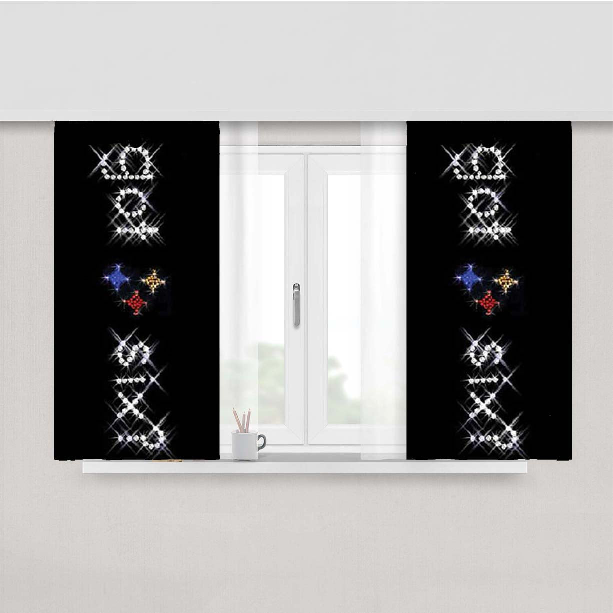 Pittsburgh Steelers Got Six Bling Peach Skin Window Curtains