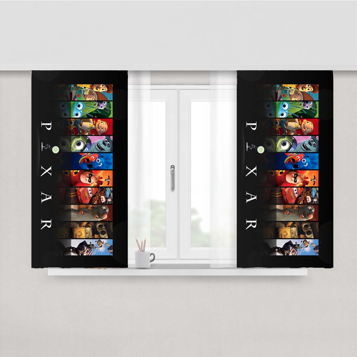 Pixar Peach Skin Window Curtains
