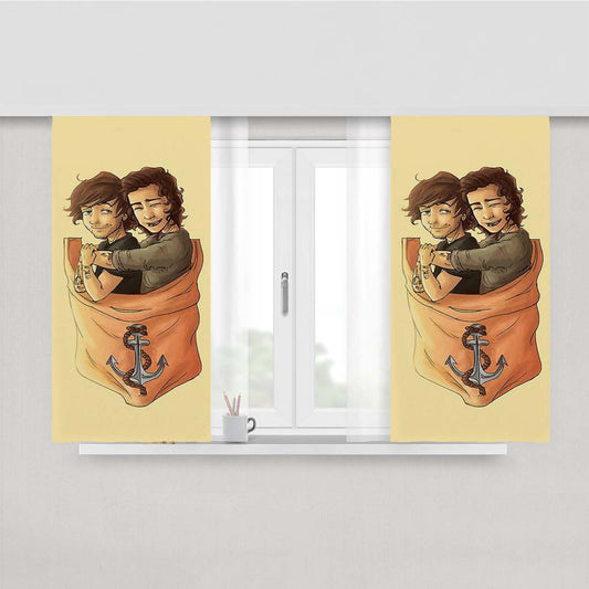 Pocket Larry Peach Skin Window Curtains