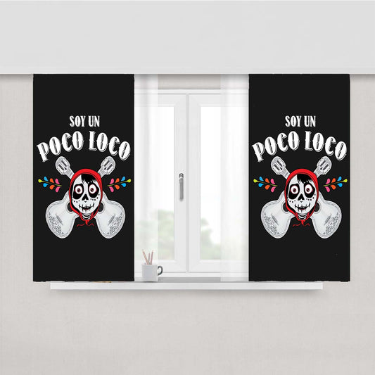Poco Loco Coco Peach Skin Window Curtains