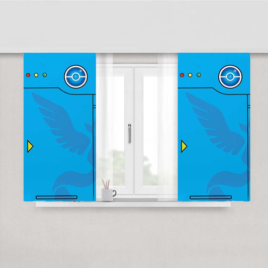 Pokemon Go Mystic Team Pokedex Peach Skin Window Curtains