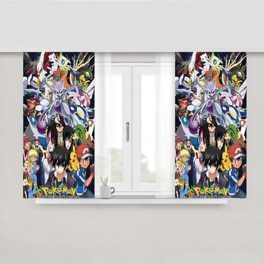 Pokemon Lege Peach Skin Window Curtains