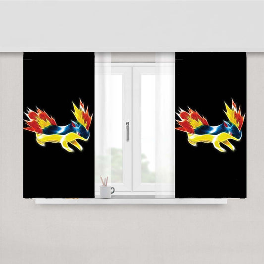 Pokemon Quilava Peach Skin Window Curtains
