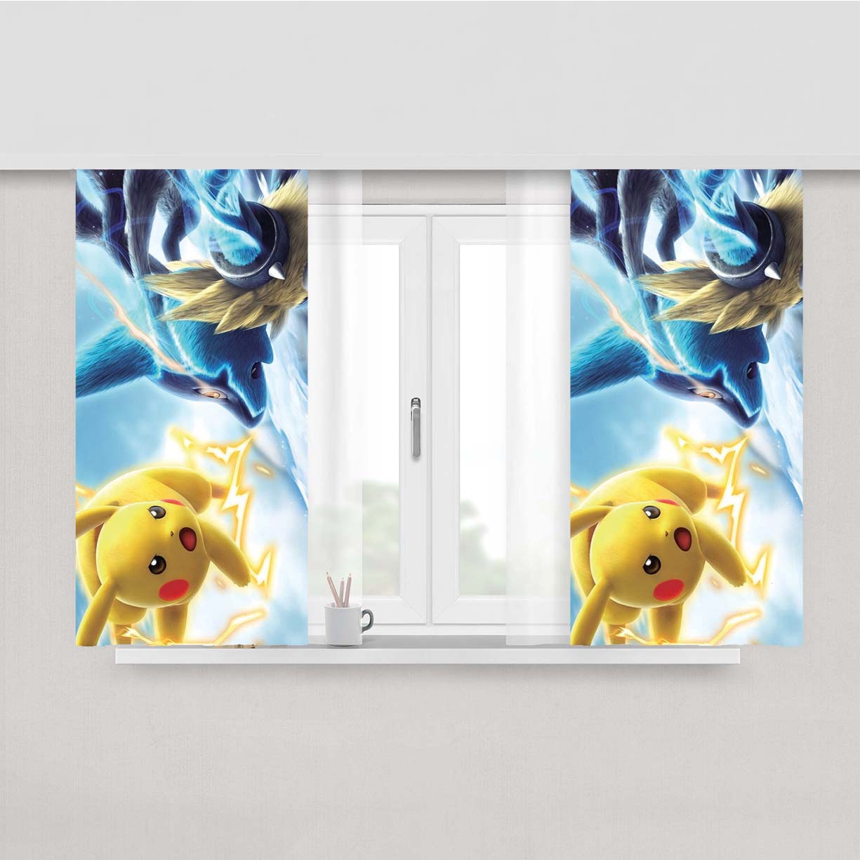 Pokemon Tournament Dx Peach Skin Window Curtains