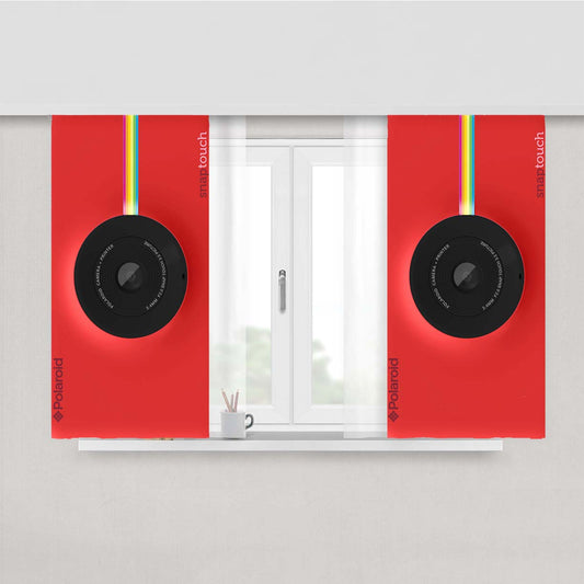 Polaroid Snap Instant Digital Camera Red Peach Skin Window Curtains