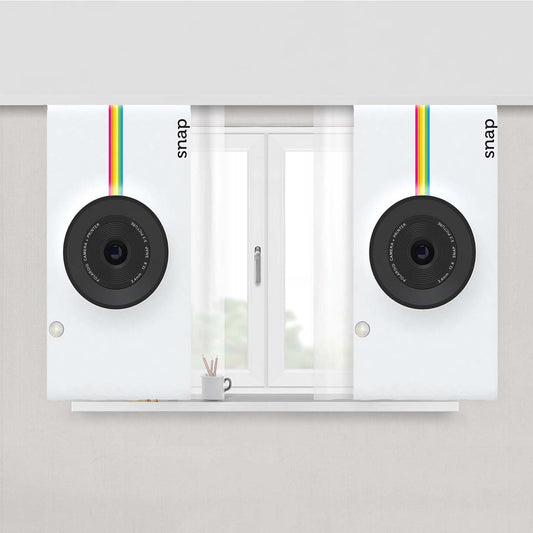 Polaroid Snap Instant Digital Camera White Peach Skin Window Curtains