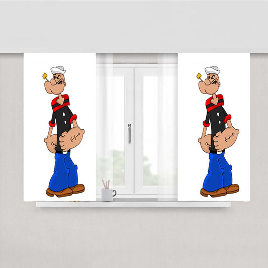 Popeye Peach Skin Window Curtains
