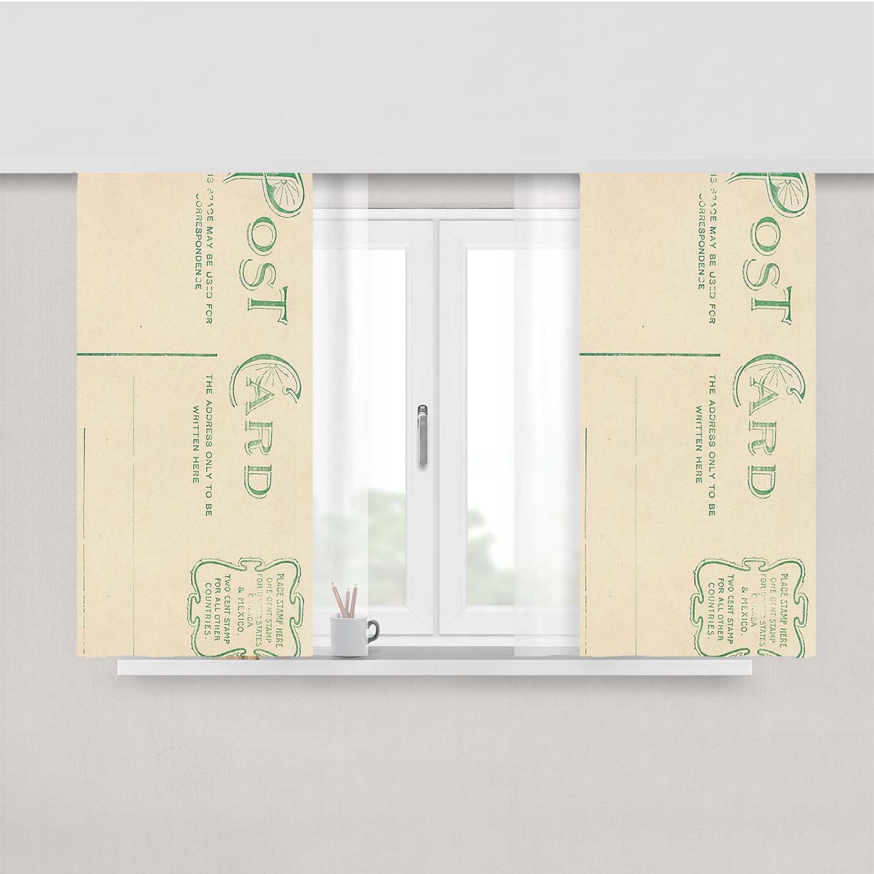 Postcard Peach Skin Window Curtains