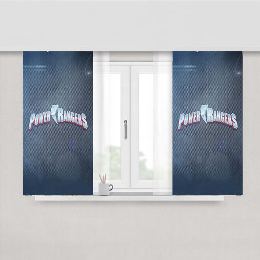 Power Rangers Title Peach Skin Window Curtains