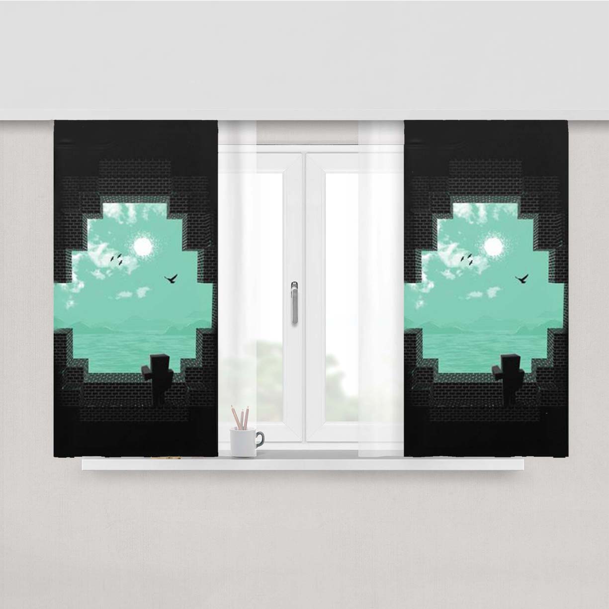 Precious Life Peach Skin Window Curtains