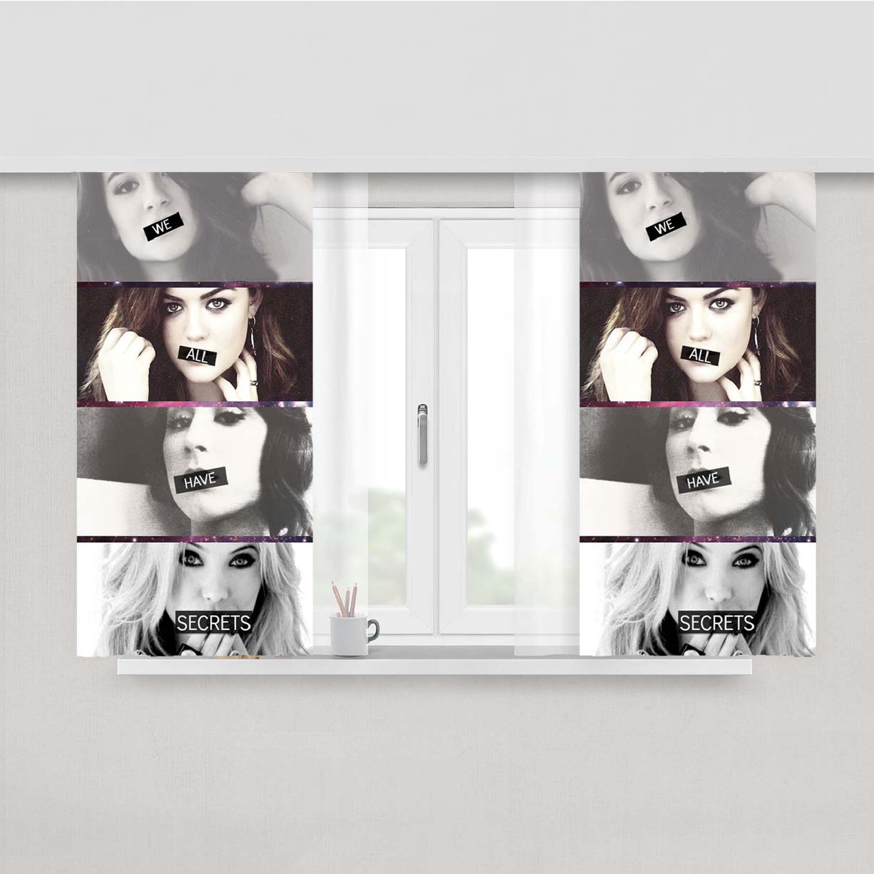 Pretty Little Liars Peach Skin Window Curtains