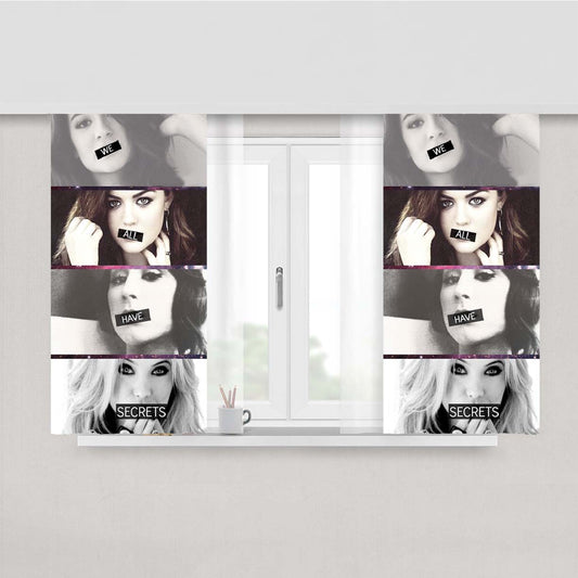 Pretty Little Liars Peach Skin Window Curtains
