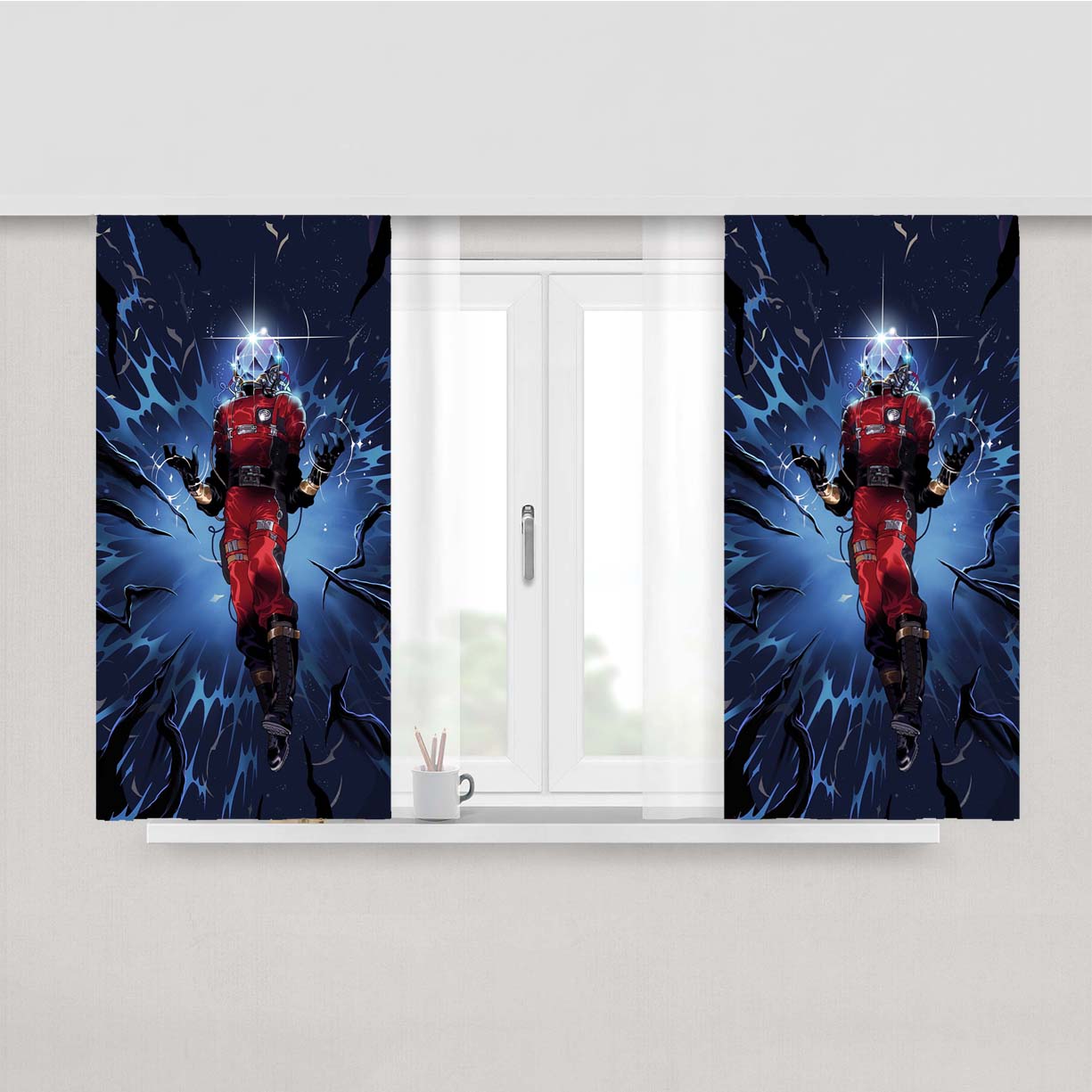Prey Game Peach Skin Window Curtains