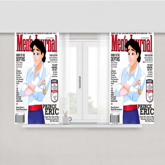 Prince Eric Cover Peach Skin Window Curtains
